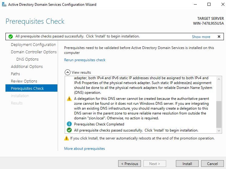 Building The Homelab deel 5.2: Domain Controller configureren