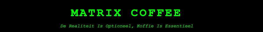 Building the Homelab – Deel 4.1: The_Matrix_Coffee_Shop